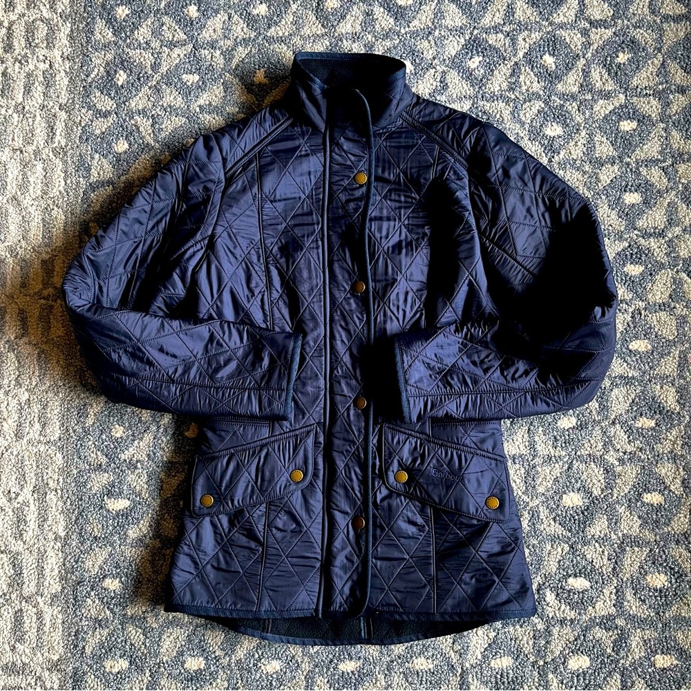 SOLD—-  Barbour Polarquilt Jacket in Navy - Picture 2 of 9